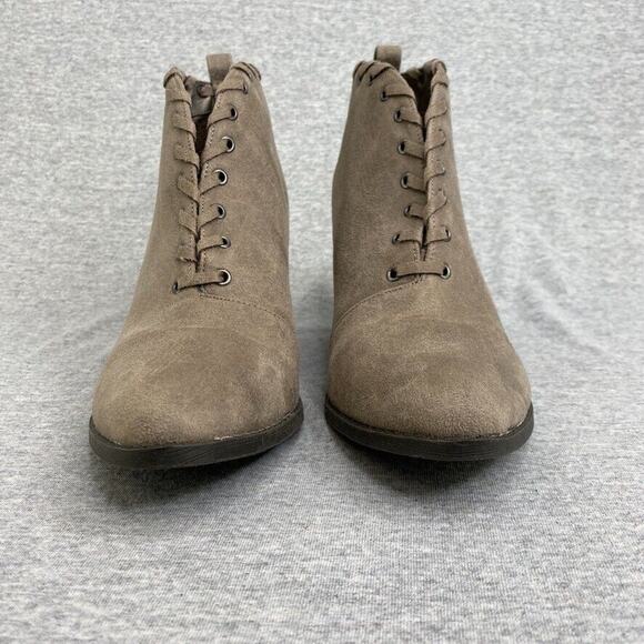 Coconuts by Matisse Booties Womens 8.5M Bamba Taupe Suede Ankle Boots Shoes - Picture 4 of 10